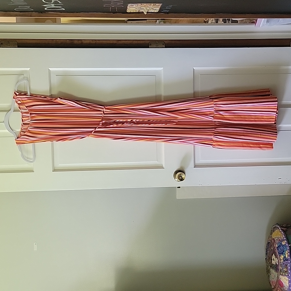 Loft Striped Maxi Dress Size Medium